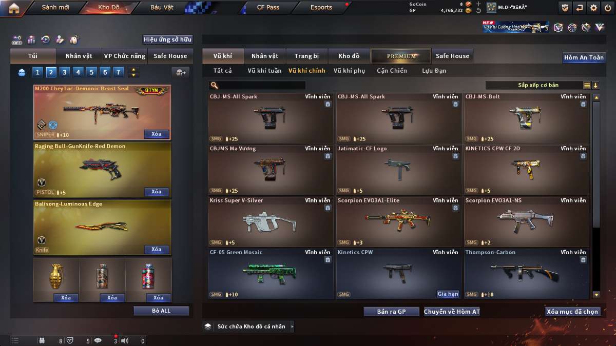 shop acc cf uy tin gia re